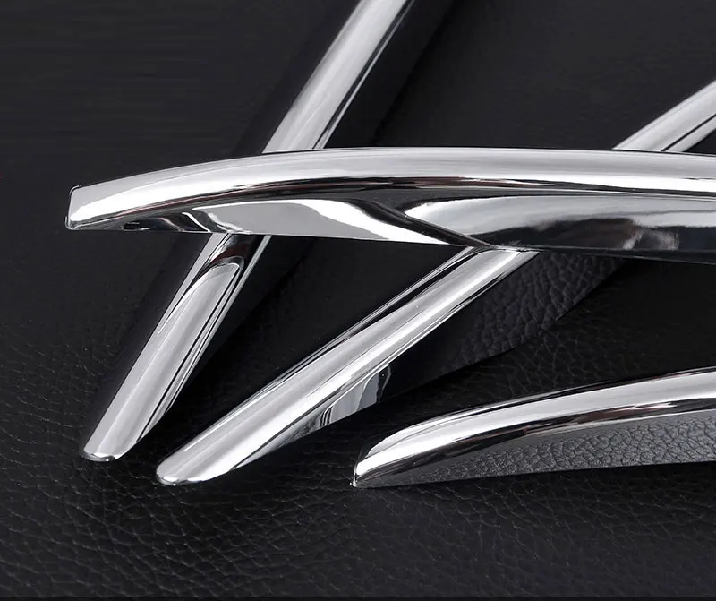 ABS Chrome Car Front Fog Lamp Cover Frame Trim Suit For Mercedes Benz E Class E200 E300l 2016 Car Styling Accessories