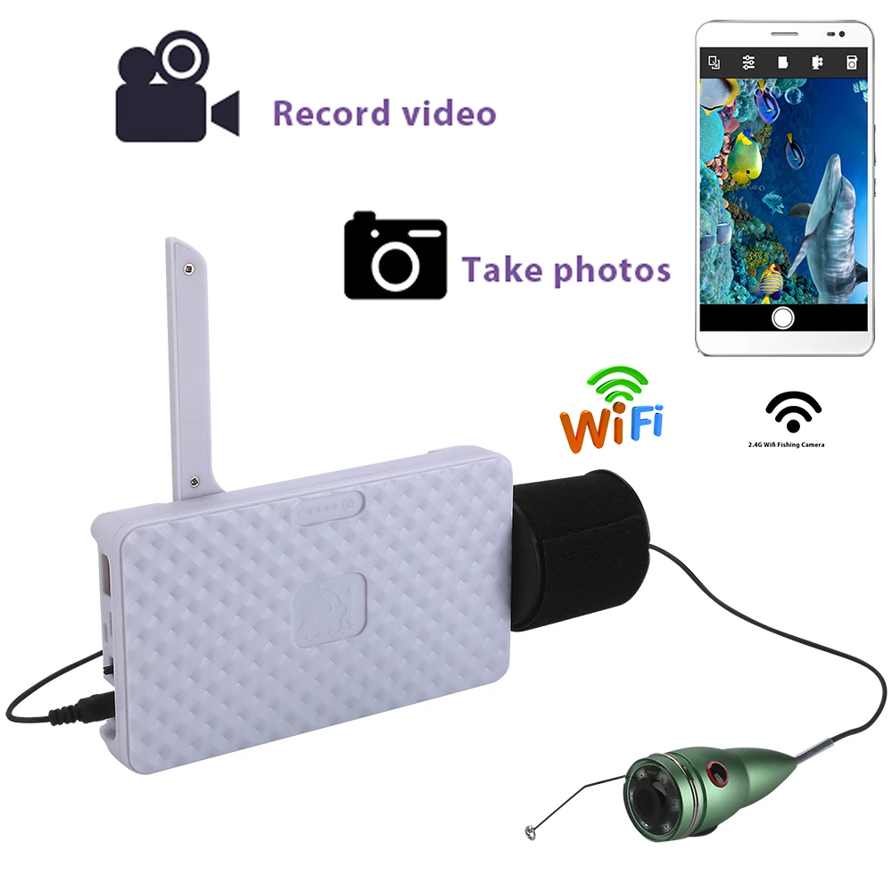 

720P Wifi Wireless 15M Underwater Fishing Camera Video Recording For IOS Android APP Supports Video Record Aluminum alloy