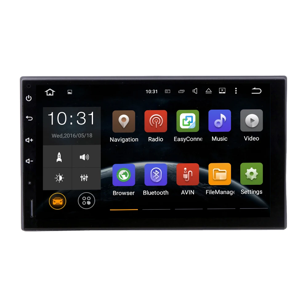  Pure android 4.4.4 Universal 2 DIN Car GPS Interchangeble car radio No Dvd With Mirror Link Two DIN Stereo NAVI 