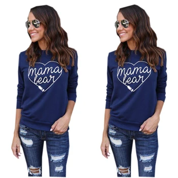 

Fashion Women Ladies Casual Long Sleeve Blouses Shirts Tops Letters Printed Casual Loose Autumn Women Blouses