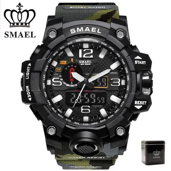 

SMAEL Military Watch Men Digital-watch G Style Fashion Sport Watches Waterproof LED Wristwatches Mens Camo Army Clock erkek saat