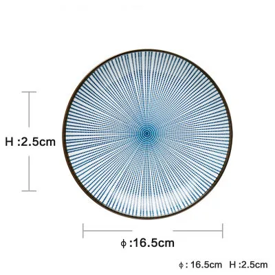 Японский стиль HENGFENG керамическая тарелка набор большой тарелка для ресторана cantee использования - Цвет: 6inch dish A