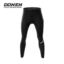 DONE Women Witer Bicycle Long Pants Coolmax 3D Gel Pad Three-tier composite Windproof Fleece Outdoor Bike Pants Cycling Women