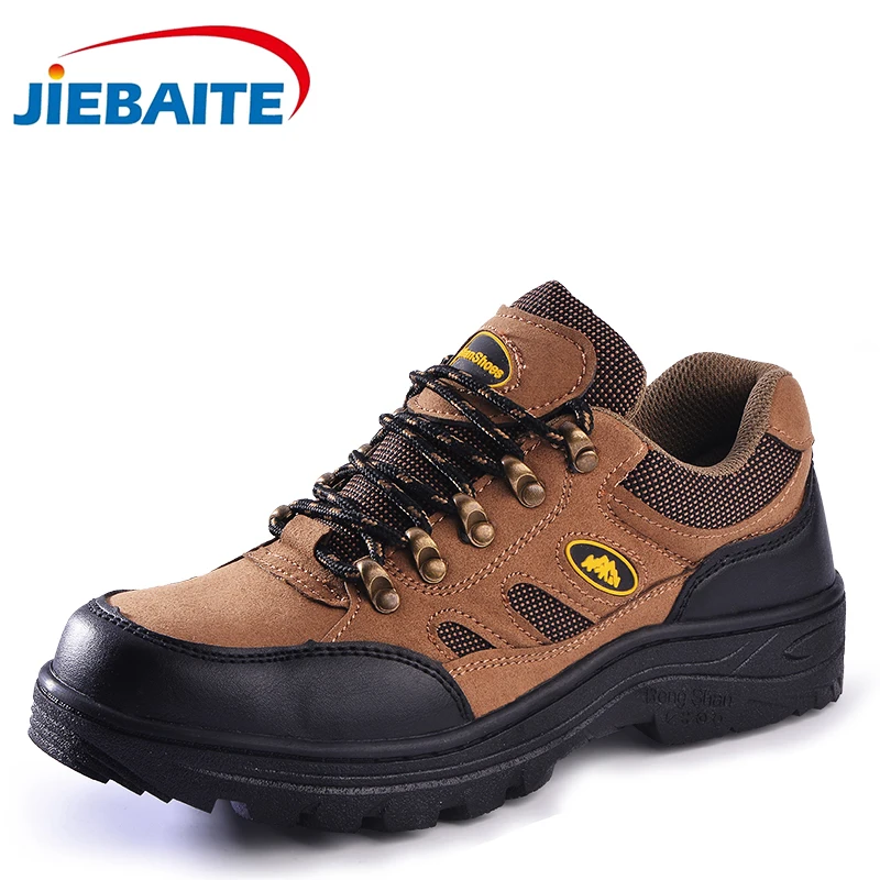 

Mens Steel Toe Safety Work Shoes For Men Breathable Lightweight Anti-smashing Non-slip Reflective Protective Boots