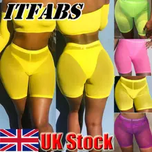 Новые сетчатые пляжные пикантные Для женщин See Through Slim Fit Короткие Высокая Талия пляжная серфинга шорты Cycling Short