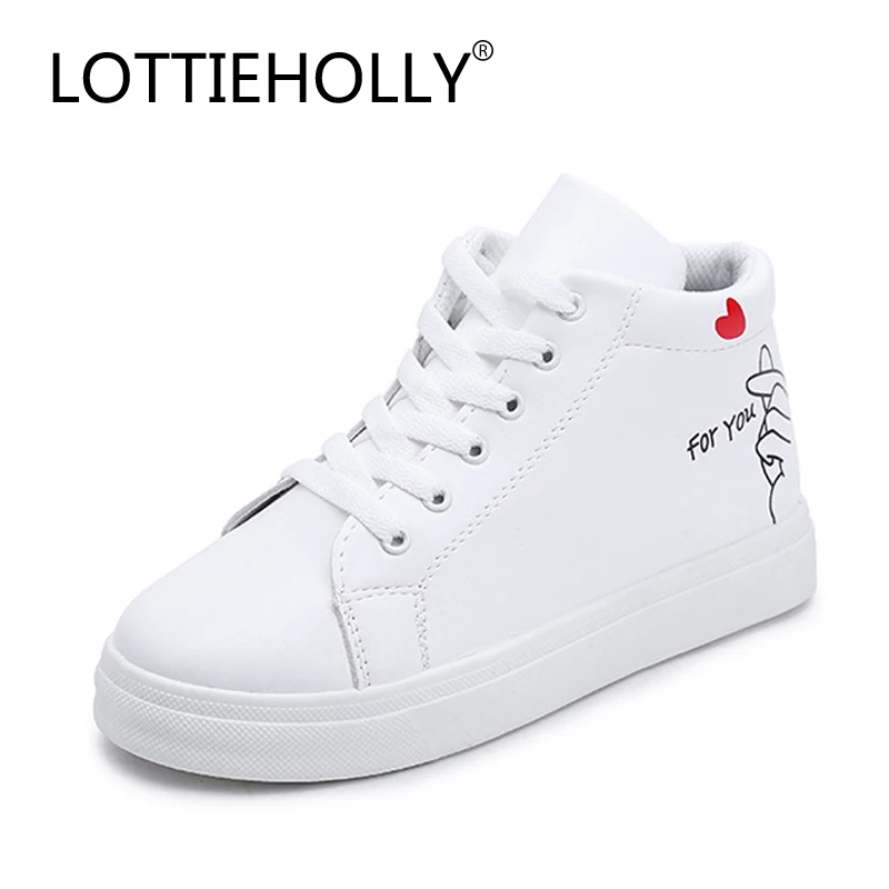 

Brands White PU Lace-up Female Shoes Casual Students Flats Spring Summer Sneaker Comfortable Driving Women Shoes #WOS1869