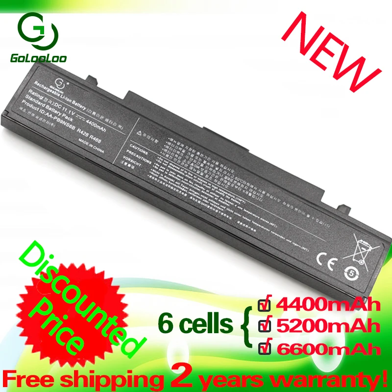 Pаспродажа Golooloo 6 ячеек ноутбук Батарея для samsung aa pb9nc6b AA PB9NS6B r428 pb9nc6b 355V5C AA PB9NS6b np350v5c aa pb9nc6b NP355V5C