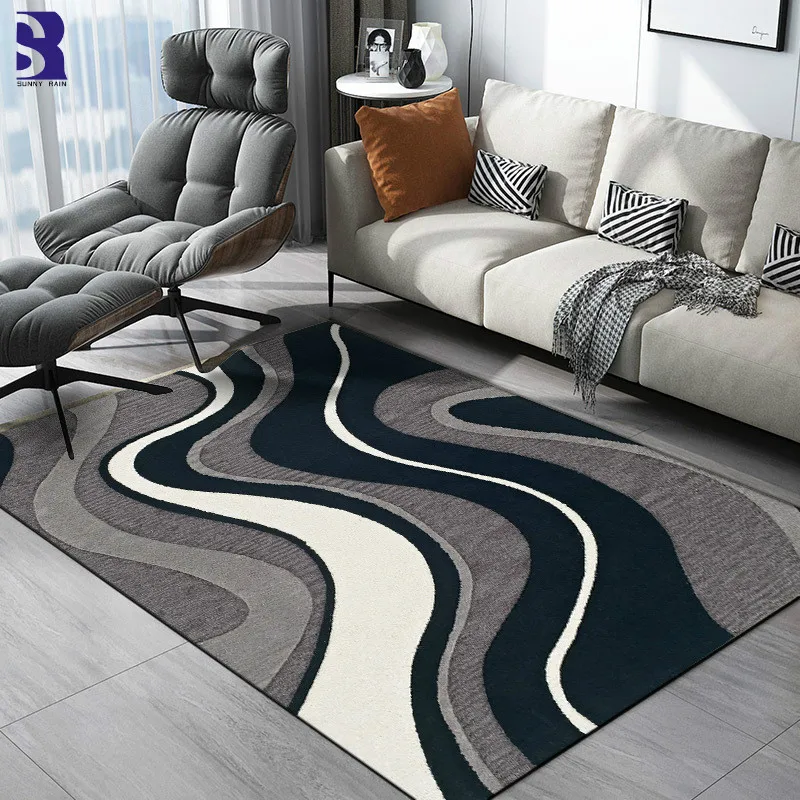 SunnyRain 1-piece Morden Area Rug for Living Room Rug and Carpet for Kitchen Bedroom Rugs Slip Resistance