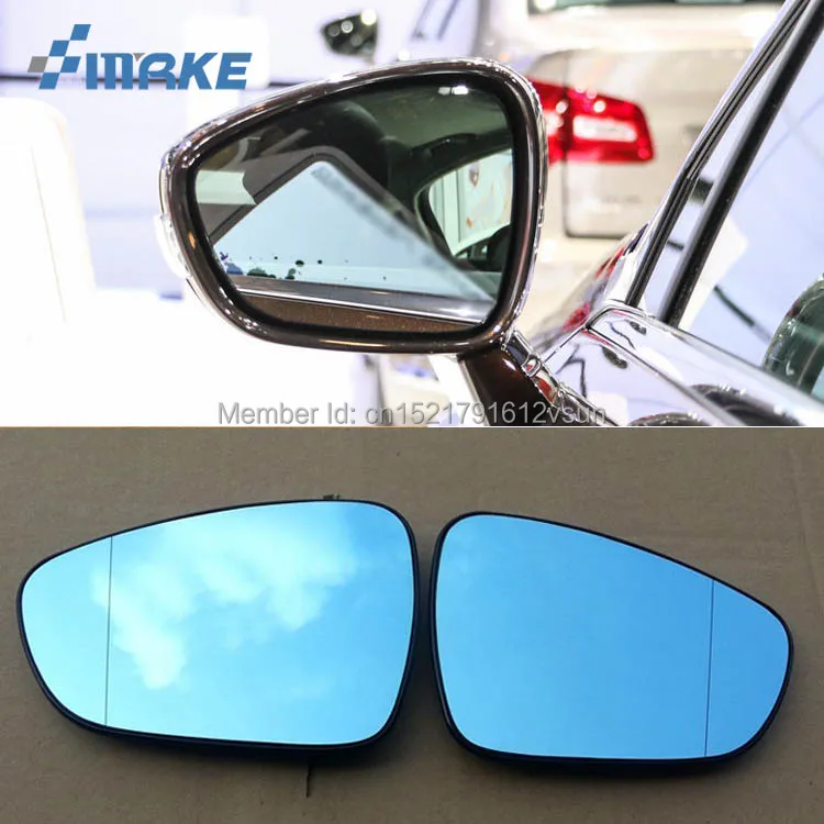 

smRKE 2Pcs For Citroen C5 Rearview Mirror Blue Glasses Wide Angle Led Turn Signals light Power Heating