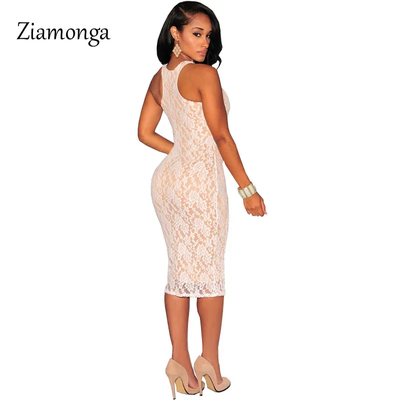 Ziamonga Высокое качество без рукавов Цвет летнее платье 2019 Лидер продаж|bandage dress|lace