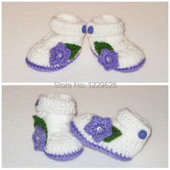 

SHOES BABY to crochet baby girl from model with crochet baby shoes