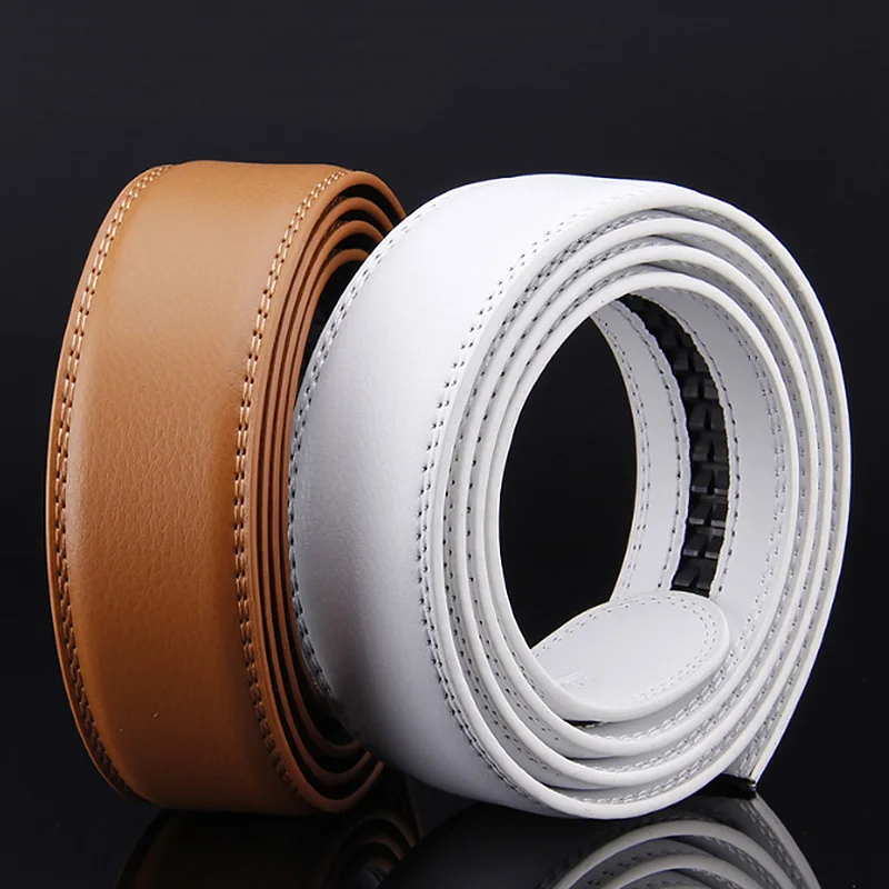 

Men High Quality Genuine Leather Automatic Belt Male Vintage Men Real Leather Belts Without Buckles 3.5 cm Luxury Belts P-111