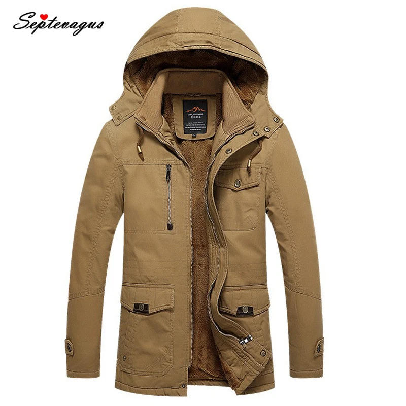 

Winter Jacket Men Casual Cotton Thick Warm Jackets Men's Outwear Parkas Plus size 4XL Coats Windbreak Snow Military Jacket