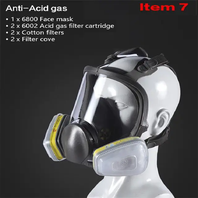 Chemical Mask Gas Mask Anti Acid Dust Ammonia Organic Filter Full Face