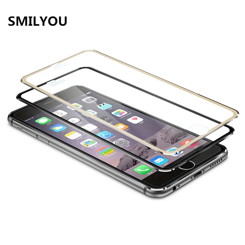 Защитная пленка для экрана SMILYOU iPhone 6 закаленное стекло полное покрытие изогнутый