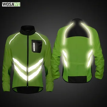 

WOSAWE Mtb Winter Clothing Jacket Reflective Windproof Insulated Jacket Motocross Cycling Running Breathable Windbreaker Fitness