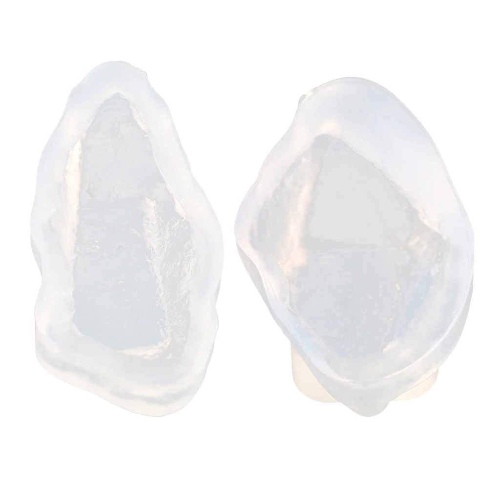 2 Piece Stone Shaped Silicone Mould Mold Tool for DIY Pendants Charms Jewelry Making Resin Casting Crystal Ornament