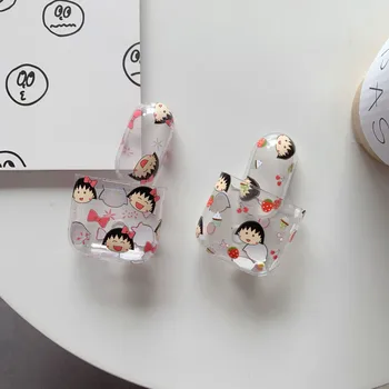 

Cute Earphone Case For AirPods 1/2 Cover Cartoon Wireless Accessories Maruko for Apple