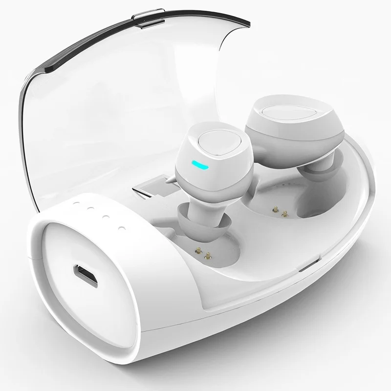 

KAYINUO True Wireless Earphone with Charger Box Hifi Bluetooth Earbuds TWS Invisible Mini Stereo Blutooth Earphone with Mic