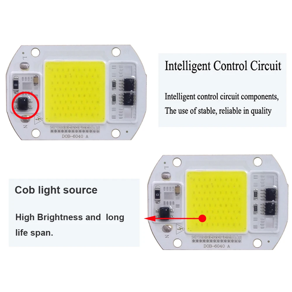 10 шт./лот светодиод DOB лампа чип 15 Вт 25 Вт светодиодный DOB лампа 220 В Смарт IC драйвер холодный теплый белый Светодиодный прожектор чип