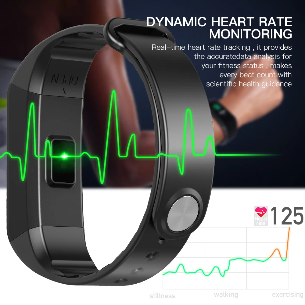 2018 Smart Clock w6 Fitness Bracelet Heart Rate Monitor 6 UI Face Band Watch Drinking Reminder Wristband For IOS Android Phone