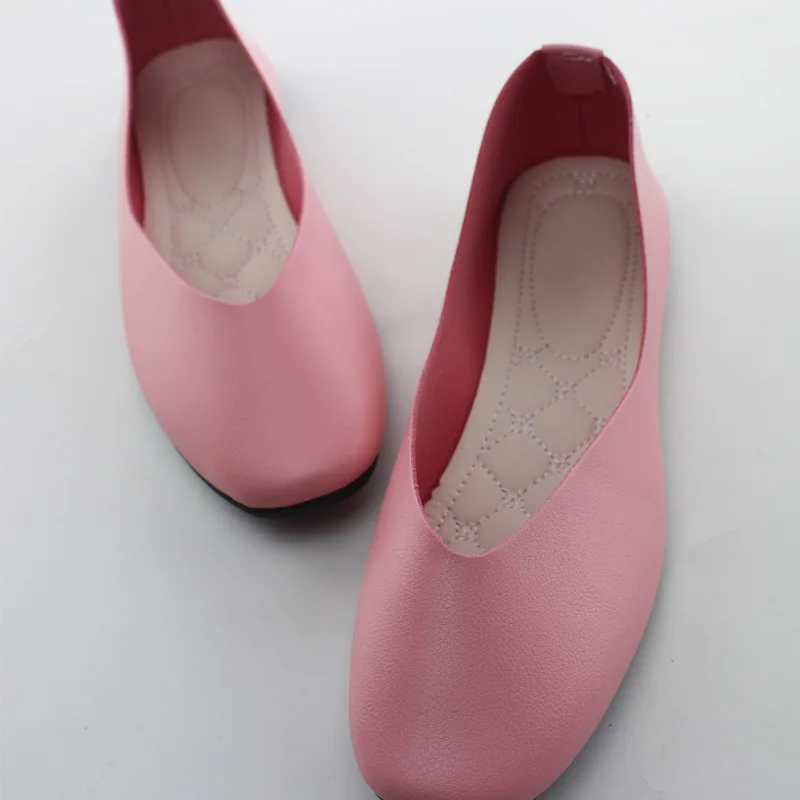 Big Size Women Flats Candy Color Shoes Woman Loafers Square Toe Spring Autumn Flat Casual Shoes Comfortable Plus Size 35 42