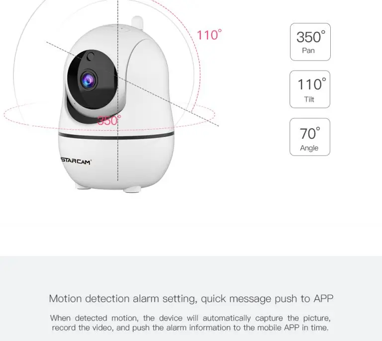 IP камера Vstarcam 1080P облачная беспроводная с поворотом на 360 градусов|Камеры