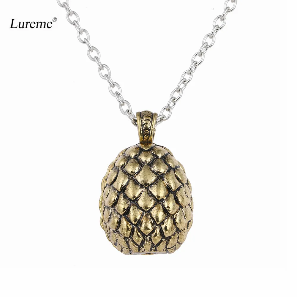 

Lureme Inspired by Game of Thrones Daenerys Targaryen Dragon Egg Necklace Pendant (nl005372)