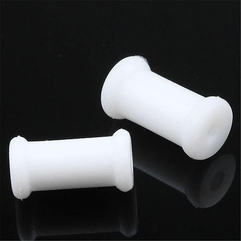 JOVIVI High Quality 2pc Black Double Flare Flexible Silicone Ear