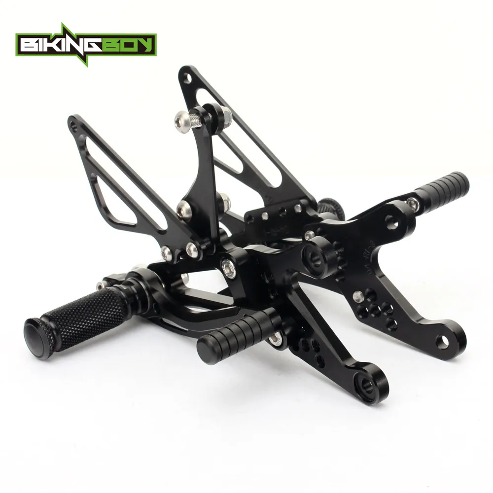 

BIKINGBOY Foot Pegs Rests Rear Sets for Yamaha YZF R1 98 99 00 01 02 03 04 05 06 07 08 09 10 11 12 13 14 Rearsets Adjustable