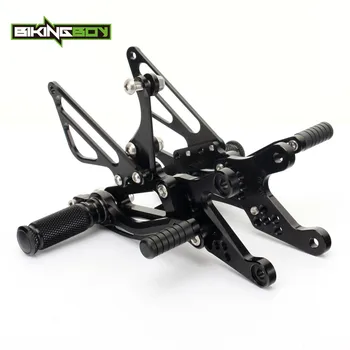 

BIKINGBOY Foot Pegs Rests Rear Sets for Yamaha YZF R1 98 99 00 01 02 03 04 05 06 07 08 09 10 11 12 13 14 Rearsets Footpegs Race