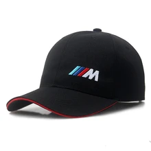 Cotton M logo M performance car baseball hat for bmw E21 E30 E36 E46 E90 E91 E92 E93 F30
