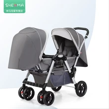 Shenma Twins детская коляска может сидеть и лежать легкий складной Дракон и Феникс два-Детские передние и задние тележки