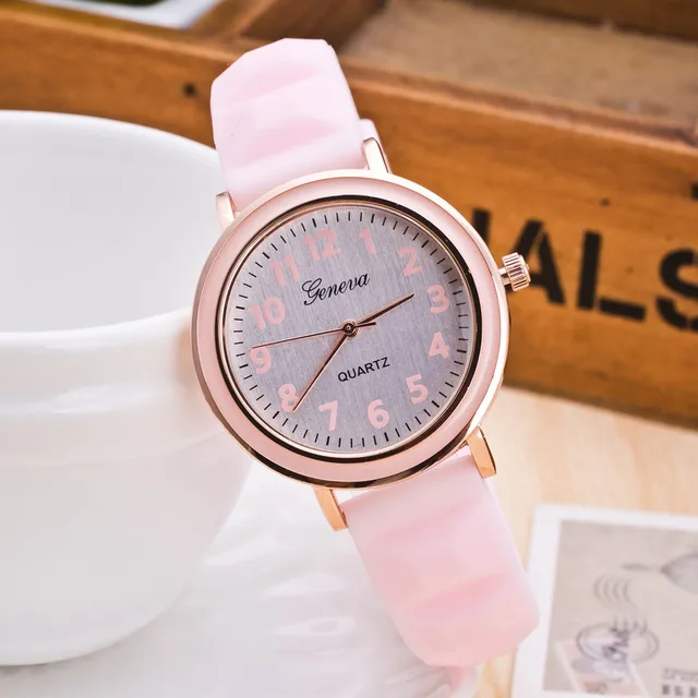 Semplice Nuove Donne Della Vigilanza Manopola Rotonda Silicone Banda Orologi Al Semplice Nuove Donne Della Vigilanza Manopola Rotonda Silicone Banda Orologi Al