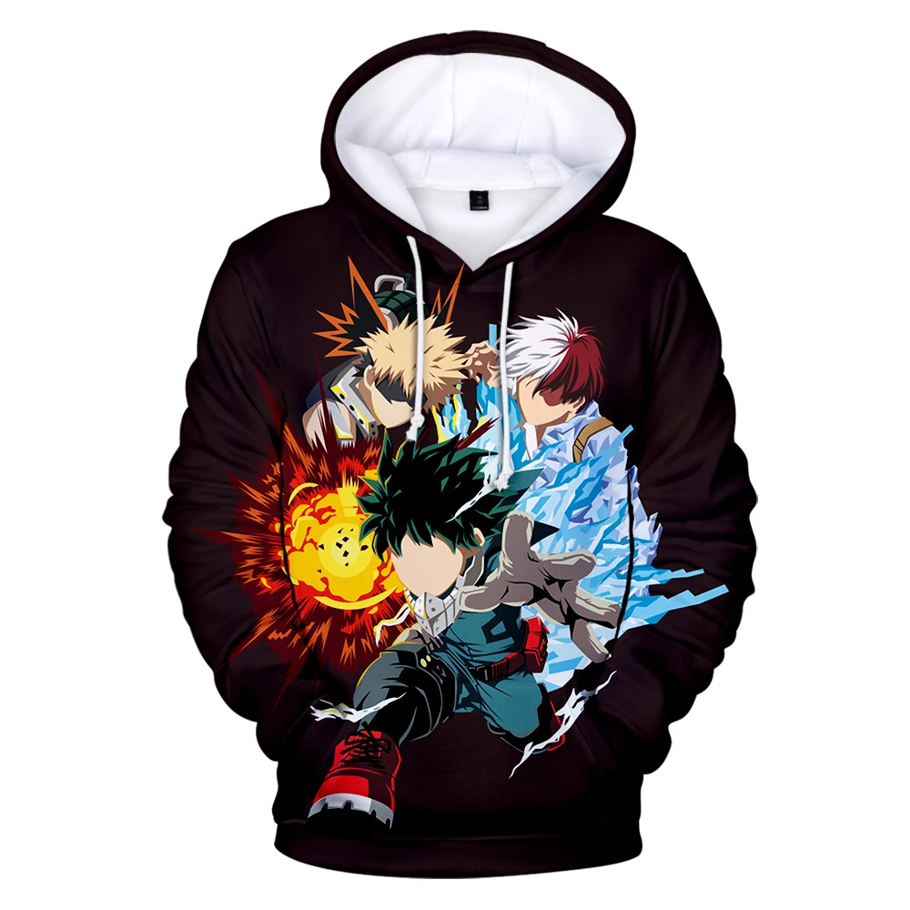 My Hero Academia Bakugou Todoroki Shoto Anime Hoodies