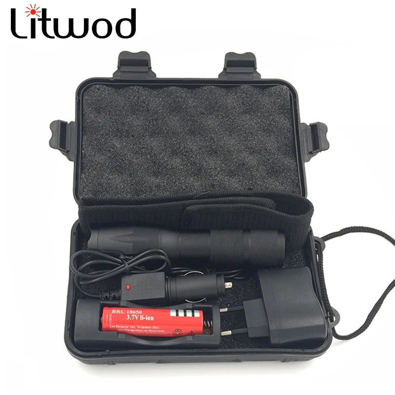 Litwod Z90A100 светодиодный светильник и ing портативный велосипедный фонарь поисковый 5