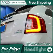 AKD Car Styling for Ford Edge LED Tail Lights 2012-2014 Edge Limited Tail Light Rear Lamp DRL+Brake+Park+Signal