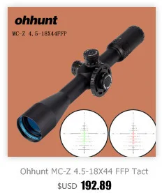 Ohhunt 4,5-18x44 AOIR тактическая оптика прицелы RGB стекло освещение сетка с Windage высота замок прицел