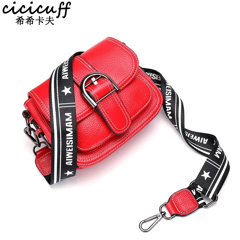 

2019 Fashion Women Crossbody Bag High Quality Genuine Leather Ladies Broad Shoulder Bag Solid Small Square Cowhide Messenger Bag