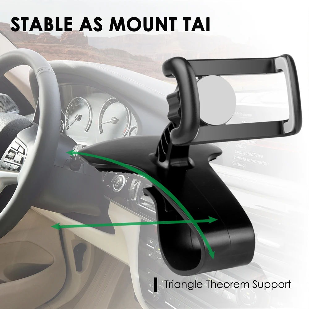 Universal Smartphone Car Phone Holder Mount Clip On Dashboard 360 Rotate Kit Dash board Safe Driving Holder for All Smart Phones Universal Smartphone Car Phone Holder Mount Clip On Dashboard 360 Rotate Kit Dash board Safe Driving Holder for All Smart Phones