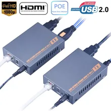 HDMI USB KVM Extender with Lossless No Latency 200ft KVM Extender Over Single Cat5e/6 UTP Cable HDMI USB KVM Extender By RJ45