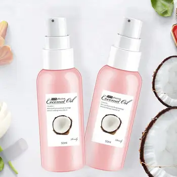 

Organic Coconut Massage Oil Cold Pressed Coconut Oil for Skin Hair Care Makeup Remover Body Massage Relaxation Oil Control