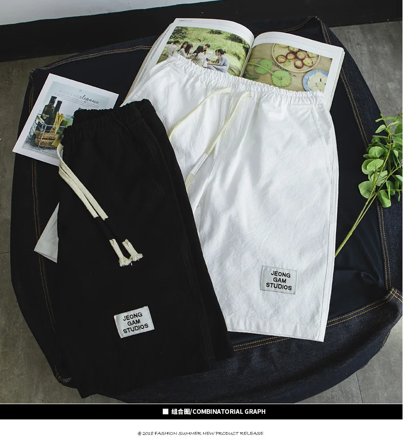 best casual shorts 2022 Summer Home Casual Shorts Men ,fashion Plus Size Mens Loose Cotton Shorts , Comfortable Breathable White Shorts Male  S-5XL best casual shorts