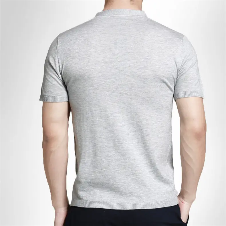 MuLs Brand V-Neck Men Knitted Sweater T Shirts Summer Short Male T-Shirts Men Plus Size 4XL Tshirt Boy Clothing 2018 New Arrival-01