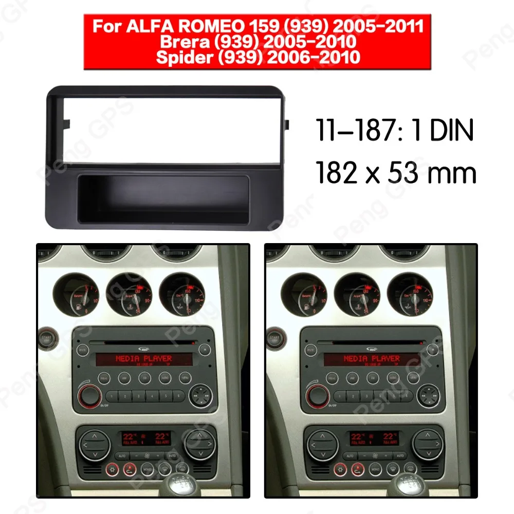 

2 Din Car Radio stereo Fitting installation fascia For ALFA ROMEO 159 (939) Brera (939) Spider (939) Stereo Frame Fascias Mount