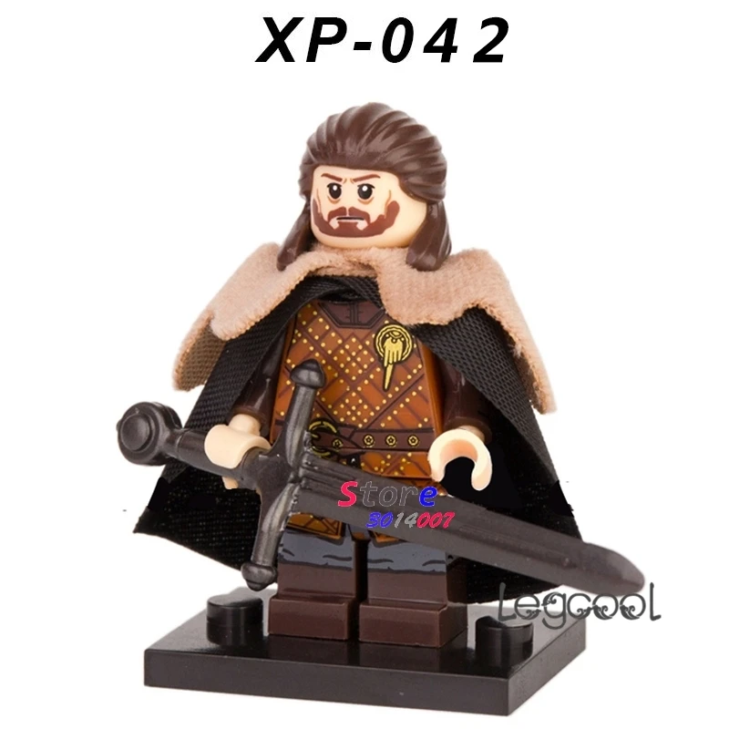 

1PCS model building blocks action superheroes Eddard Stark Game of Thrones Collected diy toys for children gift