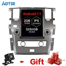Android 6.0 Tesla style Car No DVD Player GPS Navigation Radio for NISSAN PATROL 2010-2017 car pad stereo multimedia SATNAV