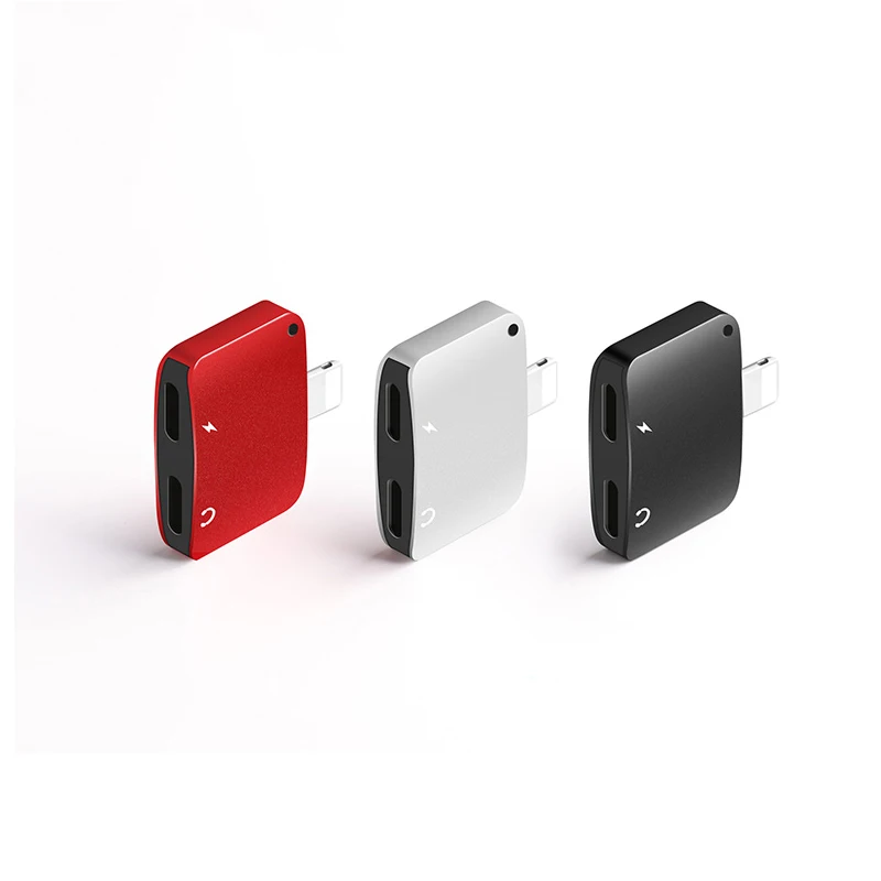 Headphone Audio Charging 2 in 1 Converter For iphone Lightning Charging