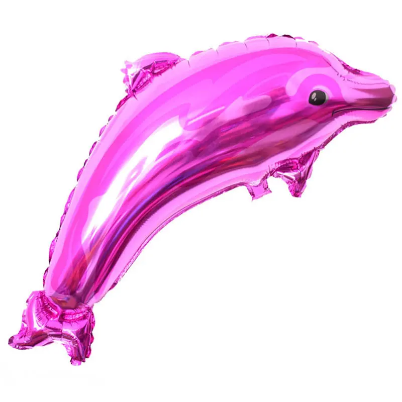 1psc Large Pink Blue Dolphin Foil Helium Balloon Birthday Party Wedding Decoration Supplies Kids Gift Toy balloons