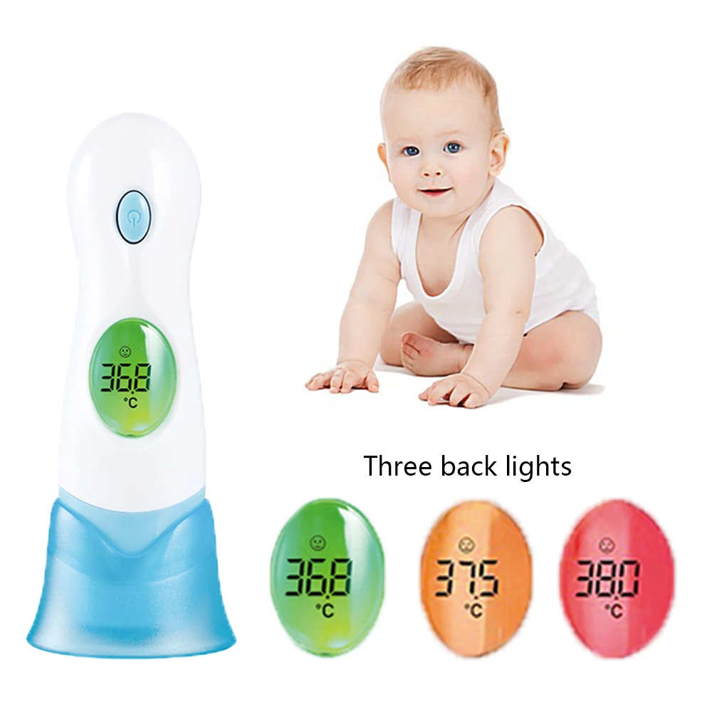 LCD Digital Infrared Ear Thermometer Forehead for Baby Toy Child Family